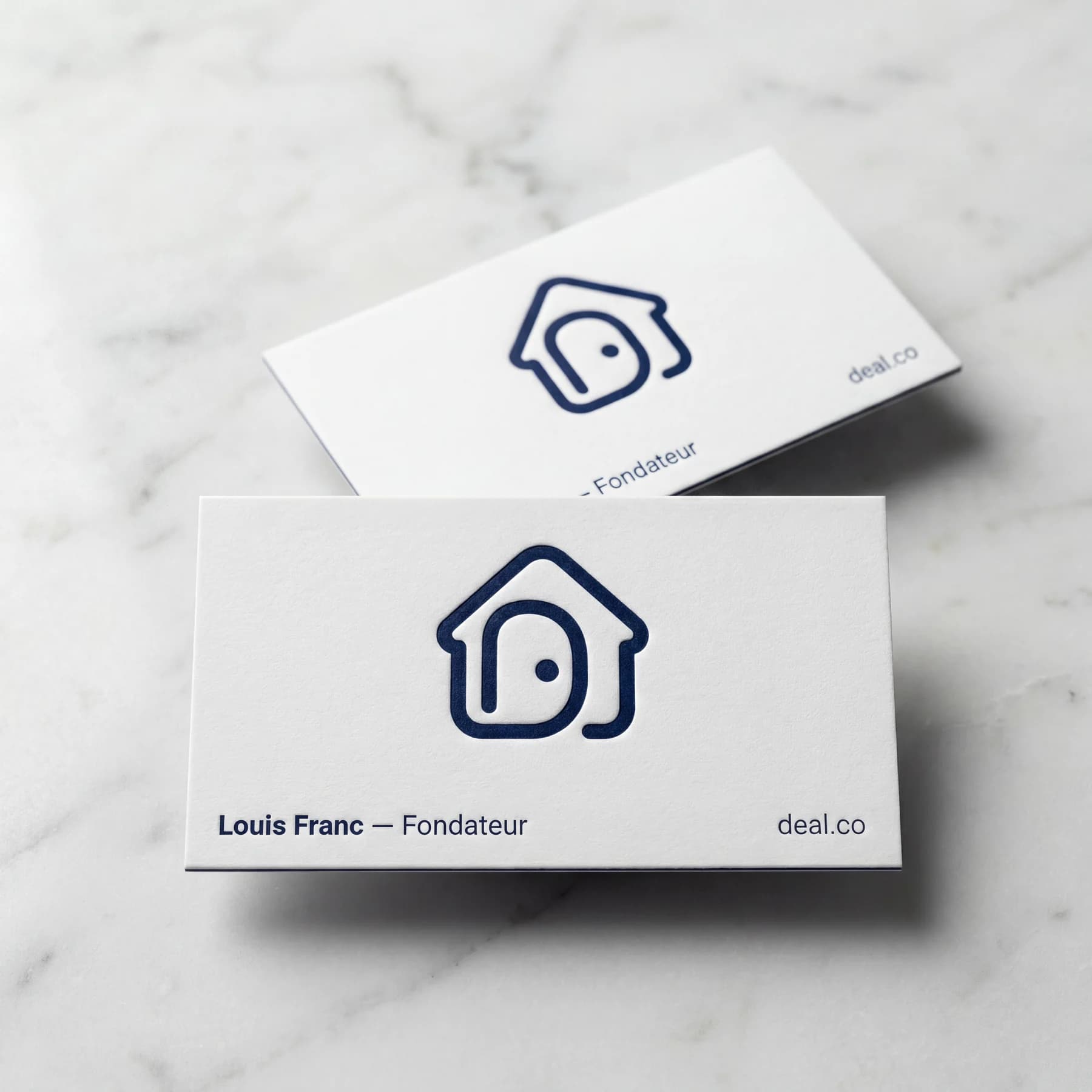 Cartes de visite de l’identité Deal.co