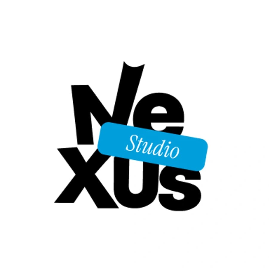 Logo Nexus Studio en noir et bleu